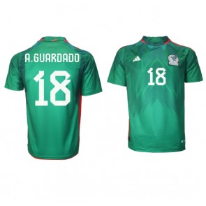 Mexico Andres Guardado #18 Replica Home Stadium Shirt World Cup 2022 Short Sleeve